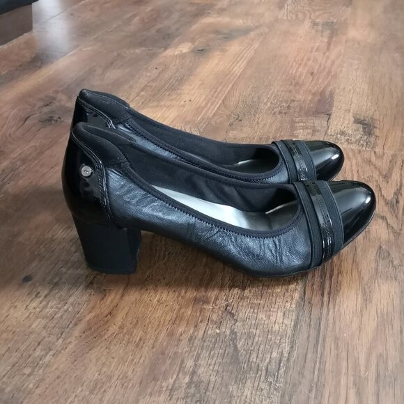 Anne Klein Leather Guardian Pump Black Size 10 - Picture 4 of 6